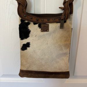 Leather cowhide purse